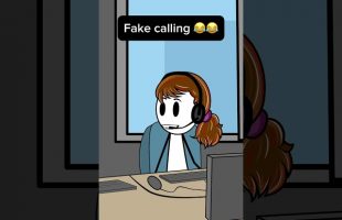 Fake calling 😂 @Therealveronika  #fypage #duet #workplacememes #funnyanimation  #workplacehumor