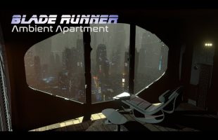 Blade Runner Ambient Apartment | A SOUND & VISUAL journey for Work, Study and Relaxation – 8 Hours