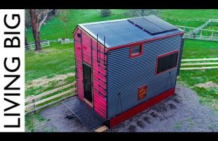 Builder’s Incredible Fire Resistant, Off-Grid, Passive Tiny House On Wheels