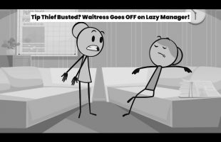 Tip Thief Busted? Waitress Goes OFF on Lazy Manager!