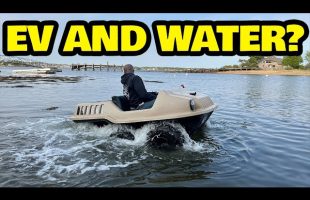 We Built An Electric Amphibious Car and Almost Drowned…Twice!