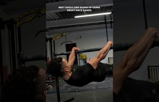Resistance band shoulder warmup 💪 More range, less pain — feel the difference!