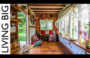 Yoga Teacher’s Amazing Furniture-Free Tiny House Designed For Body Movement