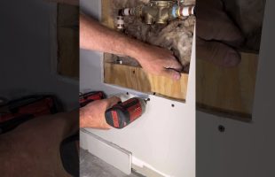Fixing A Mistake- Forgot To Tie In A Water Line and Had To Cut Drywall