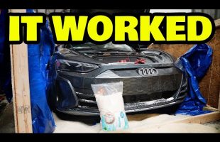 We fixed our flooded electric car by submerging it in 4200lbs of rice