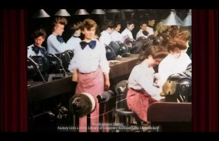 Female Factory Workers c.1904 – Footage HD Colorised w/sound