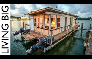 Life On The Water In A Tiny House Boat