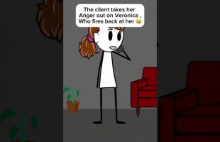 The client takes her Anger issues out on Veronica ,Who fires back at her 🤣🤣 @Therealveronika