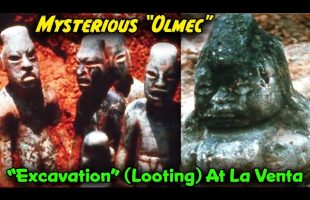 Highly Advanced “Olmec” / 1955 Looting “Excavation” of La Venta  in Color / Artifacts & Architecture