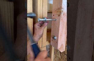 Installing Guard Rail Posts Using Simpson Deck Tension Ties