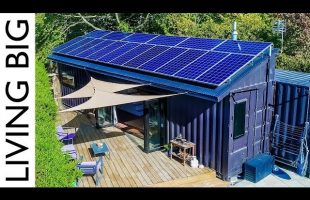 40ft Shipping Containers Transformed Into Amazing Off-Grid Family Home