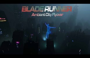 Blade Runner Ambient Dystopia |  Ultra Atmospheric City Flyover – 1 hour