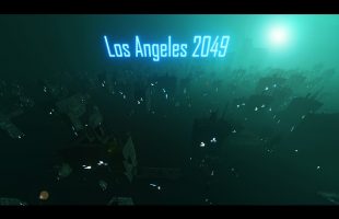 Los Angeles 2049 I Cyberpunk Ambient City Flyover – 1 hour