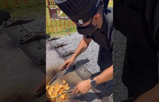 Cooking Hibachi On The Jobsite