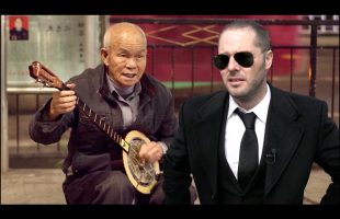 Chinese beggar thug schooled!