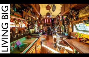 From Trash To Treasure: Amazing School Bus Conversion Using All Reclaimed Materials