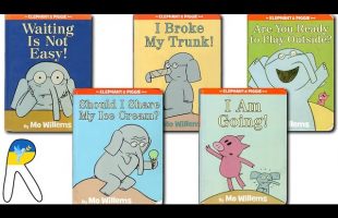 22 min 5 Books of An Elephant and Piggie🐘🍧💭🍔🛝 – Animated Read Aloud Books for Kids