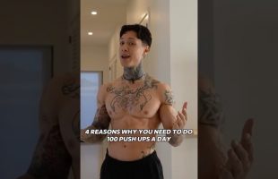 No way 100 push-ups a day does all THAT 😳