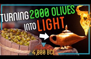 LET THERE BE LIGHT! Crushing 2000 Olives to Make Lamp Oil