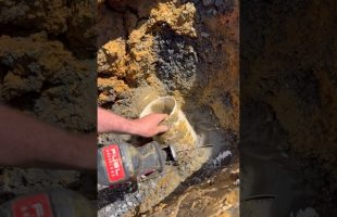 Digging For Under Slab Plumbing