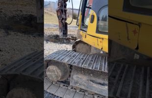 We Used a Hydraulic Hammer to Break Rock for These Footings