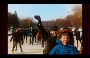 Ice Skaters c.1899: HD Colorized & Restored to Amazing Life at 120 fps