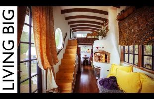 Amazing DIY European Style Tiny House With Pizza Oven