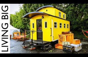 Beautiful Train Caboose Inspired Tiny House At Portland Hotel