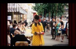 Impromptu Paris Fashion Show [1966] at a Street Cafe