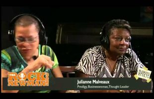 Dr. Julianne Malveaux and Cora Masters Barry with Rock Newman