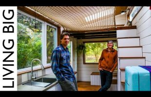DIY Tiny House With Amazing Loft Hammock