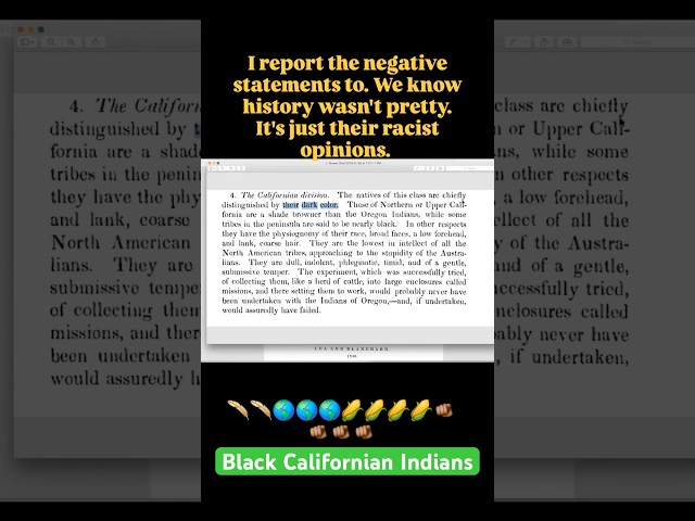 “Californian Indians Dark in Color, approaching to black”