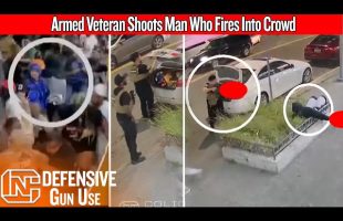 Caught On Camera: Armed Veteran With AR-15 Shoots Man Who Fires Into Crowd With Drum Magazine