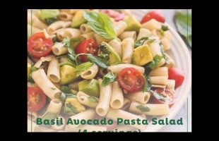 Basil Avocado Pasta Salad