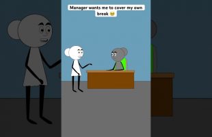 Manager wants me to cover my own break 🥺| AC: @emfandango| #shorts #short