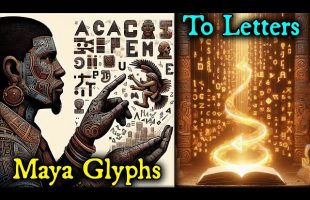 The Origin Of Our Alphabet In “Atlantis” (America) / Maya Glyphs To Phonetic Letters / Old World