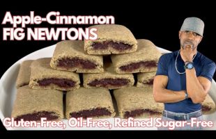 Vegan Apple-Cinnamon FIG NEWTONS Homemade Refined-Sugar-Free, Gluten-Free, Oil-Free