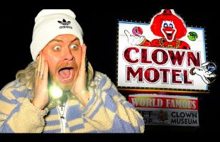 Overnight At USA’s Most Haunted Clown Motel | THE CLOWN SPOKE TO ME!