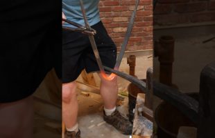 Forging a $300 Glassblowing Tool in 15 Minutes #blacksmith #diy #history #glassblowing