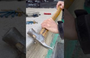 Stripping Concrete Forms Off The Front Porch