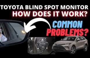 How does Blind Spot Monitoring work in Toyota cars