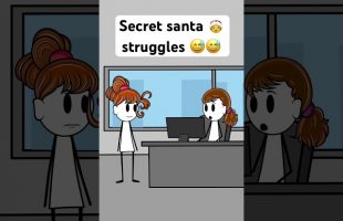 Secret santa struggles 😅@Therealveronika #fypage #animation #workplacememes #comedyfilms #funny