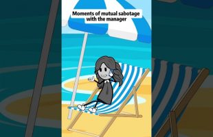 Moments of mutual sabotage with the manager #animations #manager #foryou