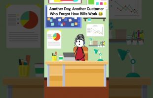 Another Day, Another Customer Who Forgot How Bills Work #gplus #animation #funny #skits