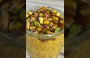 Vegan Breakfast Idea Golden Overnight Oats