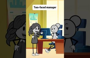 Two-faced manager #manager #humor #animations