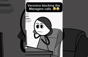 Veronica blocked the manager’s call😂 @Therealveronika