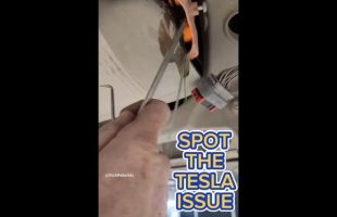 Can you spot this Tesla’s issue? #shorts #tesla #ev