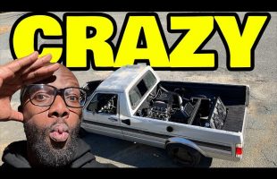 Testing out our insane Turbo Hayabusa Pickup on the street!