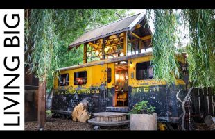 WW2 Railway Train Car Transformed Into Amazing Tiny House